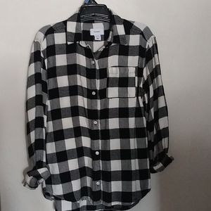 Black and White Plaid blouse